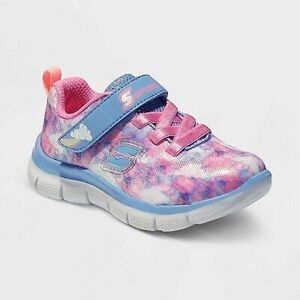 Skechers Sport Girls Blue Pink Clowdia Sneakers size 6